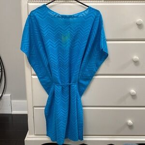 Mario Serrani Turquoise Knit Swim Cover-Up. Size S. NWT